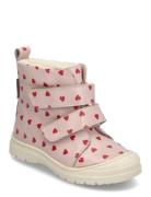 Boots - Flat - With Velcro ANGULUS Pink