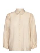 Slleodora Stefani Shirt 3/4 Soaked In Luxury Beige