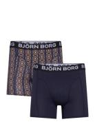 Bamboo Cotton Blend Boxer 2P Björn Borg Navy