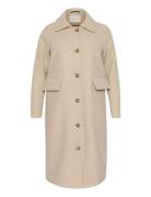 Kcannelene Coat Kaffe Curve Beige