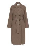 Kafanny Long Coat Kaffe Brown