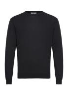 100% Cotton Fine-Knit Sweater Mango Navy