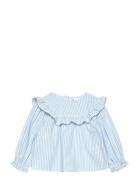 Striped Blouse Mango Blue