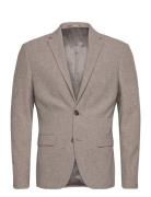 Flannel Wool Blend Blazer Lindbergh Beige