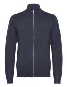 Ecovero L/S Zip Cardigan Lindbergh Navy