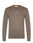 Eco Vero V-Neck Jumper Lindbergh Brown