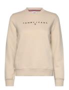 Tjw Reg Linear Crew Ext Tommy Jeans Cream