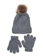 Beanie And Gloves Set Sofie Schnoor Baby And Kids Grey