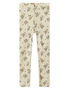 Nmfnimo Slim Leggings Aop Lil Lil'Atelier Cream