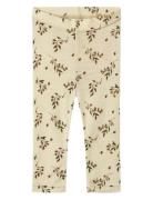 Nbfnimo Slim Wo/Mo Leggings Aop Lil Lil'Atelier Beige