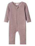 Nbfwang Wool Needle Nightsuit Solid Name It Purple