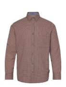 Structured Shirt Tom Tailor Brown