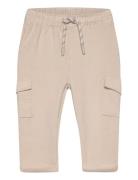 Cotton Jogger Cargo Pants Mango Beige