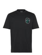 Thistle Flora Print T-Shirt Lyle & Scott Black