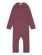 Romper Ls Rib Fixoni Burgundy