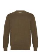 Cotton Wool Rib C-Neck GANT Khaki