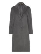 Rfr Logo Btn-Lined-Coat Lauren Ralph Lauren Grey