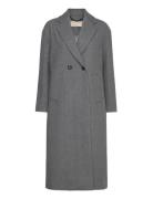 Wool Db Long Wool Coat Michael Kors Grey