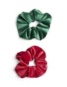 Pcnibe 2-Pack Scrunchie Pieces Red