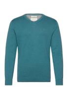 Basic V-Neck Knit Tom Tailor Blue