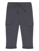 Cotton Jogger Cargo Trousers Mango Grey