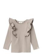 Nmfnara Ls Slim Top Lil Lil'Atelier Beige