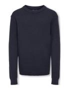 Kobphil Crew Neck Pullover L/S Knt Kids Only Navy