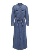 Onltrudy L/S Belt Dnm Dress Akm ONLY Blue