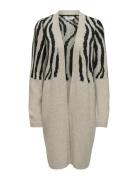 Onljade Zebra Ls Cardigan Cc Knt ONLY Beige