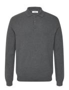 Onsphill Reg 12 Rib Ls Polo Knit ONLY & SONS Grey