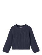 Nmfvenja Ls Loose Short Knit Name It Navy