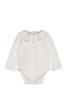 Babydoll-Neck Bodysuit Mango White