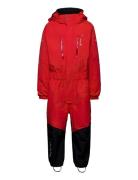 Penguin Snowsuit Kids Moss 104 ISBJÖRN Of Sweden Red