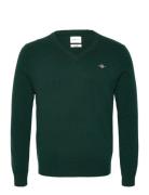 Extrafine Lambswool V-Neck GANT Green