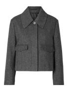 Slfhenny Short Wool Jacket Selected Femme Grey