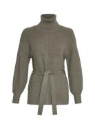 Mschamari Rachelle R Belt Pullover MSCH Copenhagen Khaki