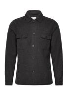 Textured Overshirt Lindbergh Grey