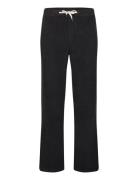 Elastic Waist Corduroy Pants Lindbergh Black