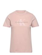 Chenille Monologo Regular Tee Calvin Klein Jeans Pink