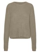 Vmpuff Ls O-Neck Pullover Boo Vero Moda Beige