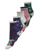 Kogchristmas 5-Pack Socks In A Box Acc Kids Only Patterned