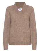 Nuzindi V-Neck Pullover Nümph Brown