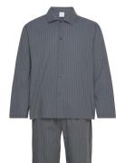 L/S Button Down Pant Set Calvin Klein Grey