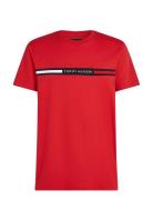 Hilfiger Chest Insert Tee Tommy Hilfiger Red