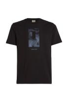 Vertical Lines Graphic T-Shirt Calvin Klein Black