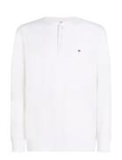 Slub Henley Ls Tee Tommy Hilfiger White