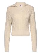 Tjw Cable Rugby Sweater Tommy Jeans Cream