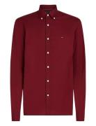 Flex Poplin Rf Shirt Tommy Hilfiger Burgundy