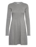 Ck Intarsia Sweater Dress Calvin Klein Jeans Grey