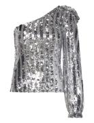 Vmefi Shoulder Ls Top Jrs Vero Moda Silver